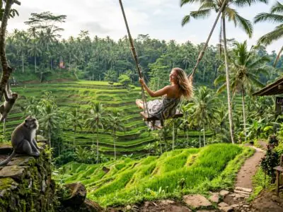 Ubud adventure monkeys swings coffee