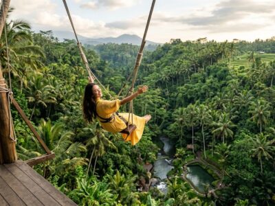 Ubud jungle adventure zipline swing