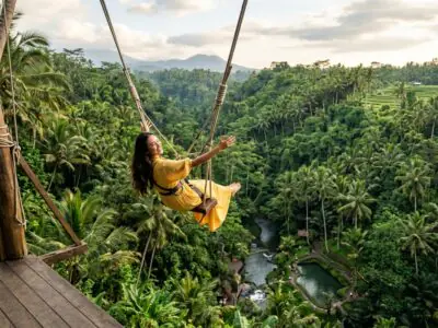 Ubud jungle adventure zipline swing