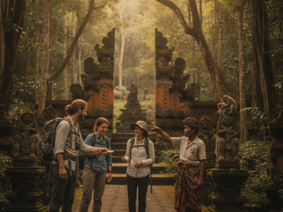 Ubud Sacred Monkey Forest Walking Tour — illustrative AI-generated image (Gemini)