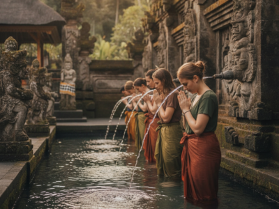 Tirta Empul Holy Water Temple Purification Experience — illustrative AI-generated image (Gemini)