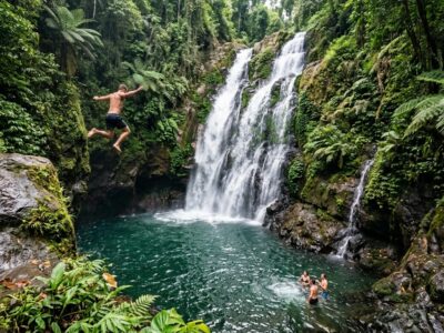 Sambangan Secret Waterfalls Trek: Cliff Jumping & Natural Sl
