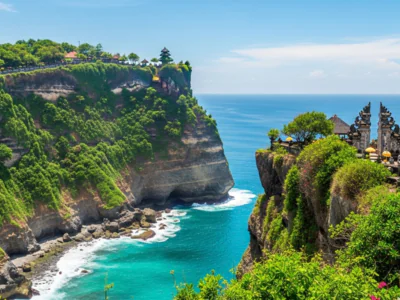 Ungasan Bali cliffs overlooking turquoise ocean